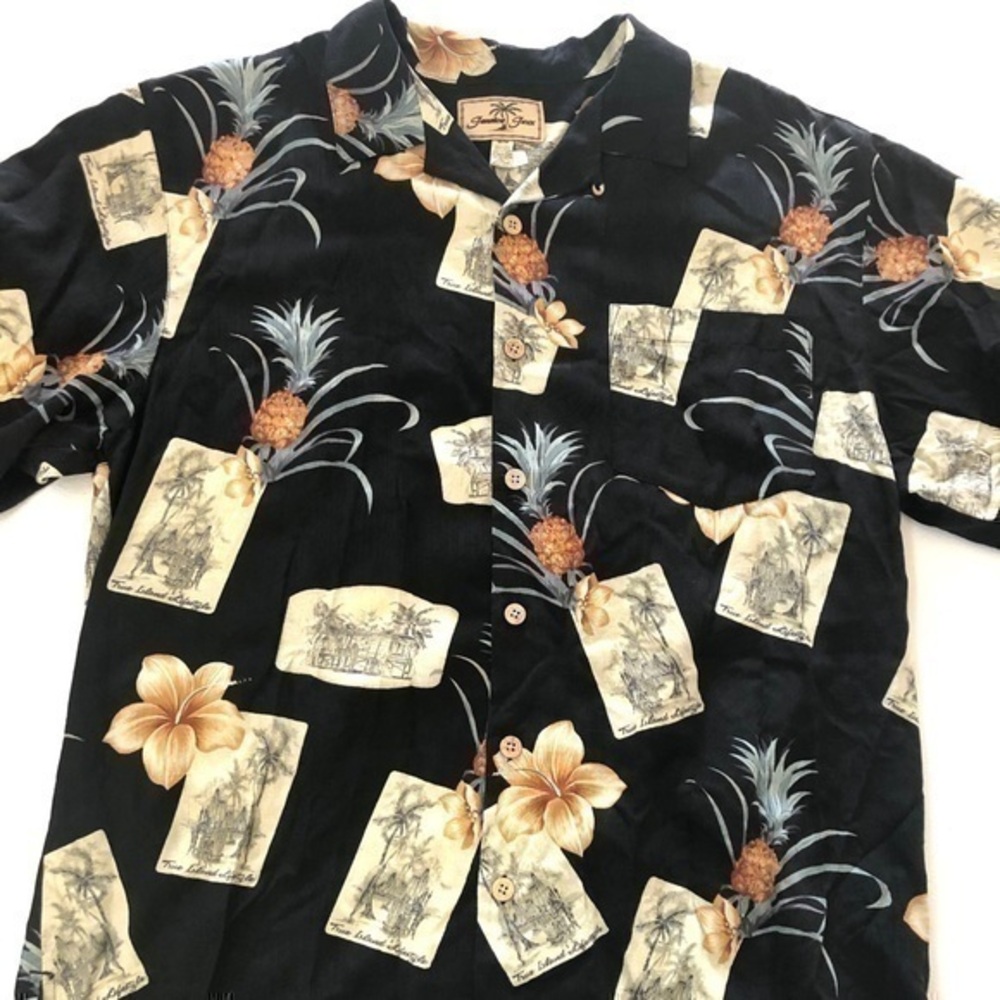 Jamaica Jaxx 100% Silk Hawaiian Shirt M/M